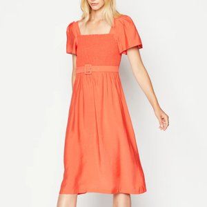 BCBGeneration Smocked Midi Dress